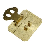 Антикварный замок, латунная коробка, старомодная коробочка для хранения, ретро мебель