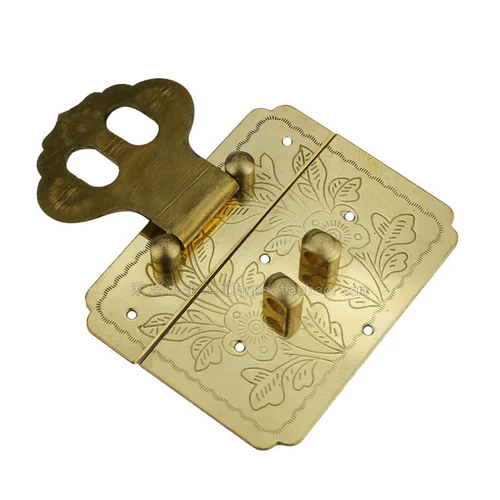 Антикварный замок, латунная коробка, старомодная коробочка для хранения, ретро мебель