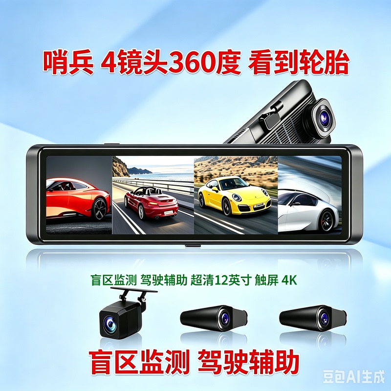 Sentinel Mode Can Record Tire Data, 360-Degree Panoramic Touchscreen Parking Monitoring, Streaming Media, and Four Lenses Sentinel Mode Can Record Tire Data, 360-Degree Panoramic Touchscreen Parking Monitoring, Streaming Media, and Four Lenses