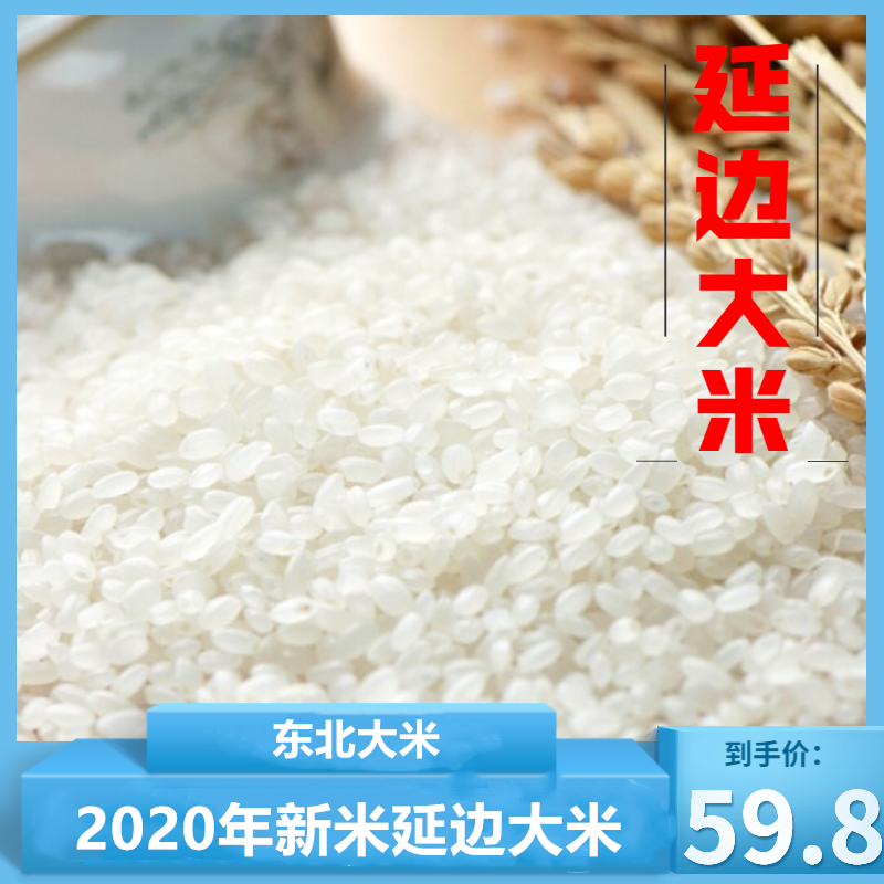 China Jilin Yanbian Korean national Helong rice 5kg 10 catty new rice packing bag single product