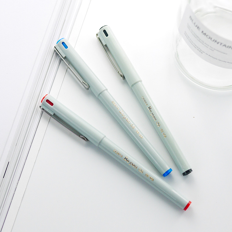 Black Partial Green Classic Zebra Signature Pen BE-100 Zebra BE-100 Zebra Aqueous Pen Signature Pen