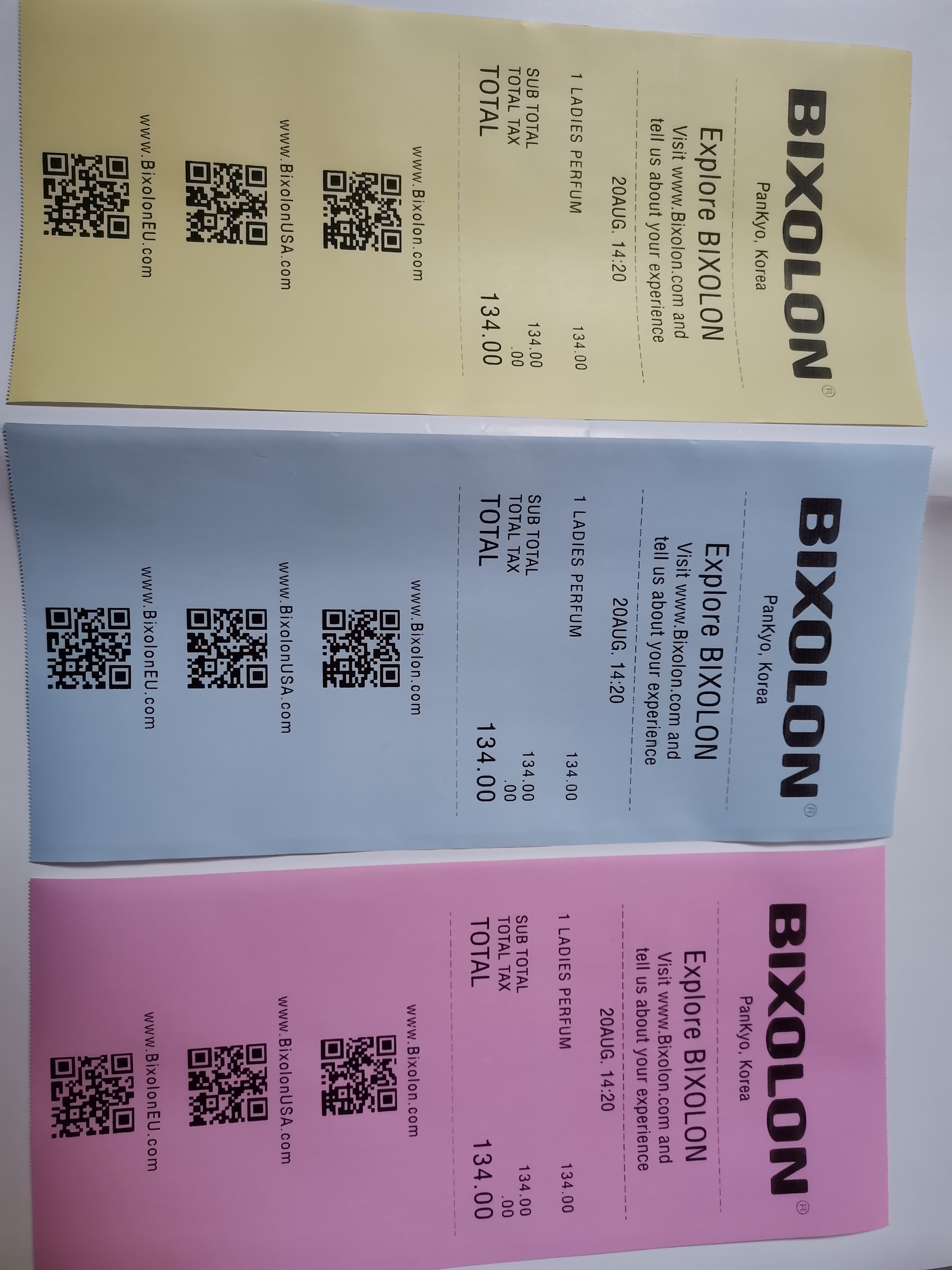 110 110 * 40 Colour hot sensitive paper red blue yellow photocopy paper Commercial land flower Qin silk butler's medical record small ticket paper