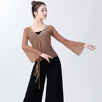 Classical Dance Exercises for female adults Chinese dance blouses ballet body Rhythmic Body Suit Teachers Folk Dance Dress