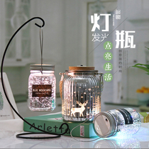 Led lamp Star bottle luminous wishing bottle fluorescent Lucky Star glass luminous bottle birthday gift girl creative