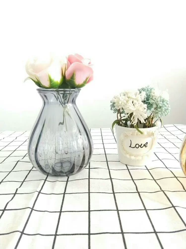 Ваза орнаментальная стеклянная ваза прозрачная гидропонная ваза гостиная Европа