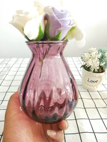 Ваза орнаментальная стеклянная ваза прозрачная гидропонная ваза гостиная Европа