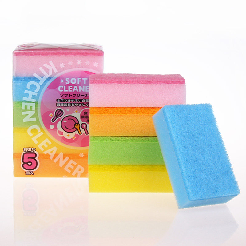 Japan AISEN hard descaling sponge cleaning rag soft dishcloth kitchen without oil cleaning cloth