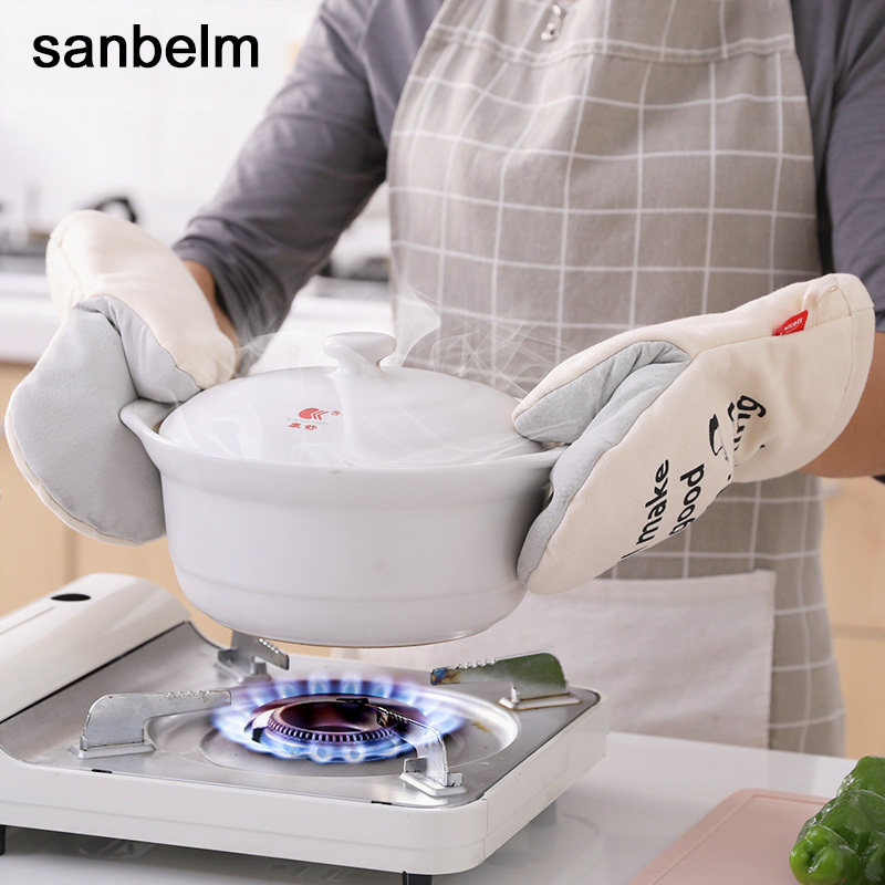 Japan Import Heat Insulation Oven Glove Baking Tool Kitchen Thickened Glove Microwave Oven Anti Burn F