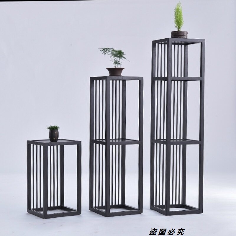 New Chinese Iron Art Personality Landing Style Flower Racks Indoor Flower Pots Shelf Flowers Several Display Racks Creative Pendulum Shelf Combinations