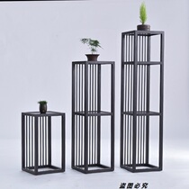 New Chinese wrought iron personality floor-standing flower stand indoor flower pot stand flower few display rack creative ornaments shelf combination