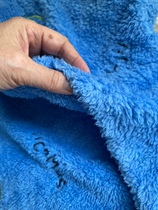Embroidered thickened double-sided flannel fabric plush cloth pajamas coral fleece blanket home wear autumn and winter half a meter price