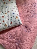 Autumn and winter fresh floral printed quilted warm and soft quilted cotton fabric diy jacket bag childrens clothing half a meter price