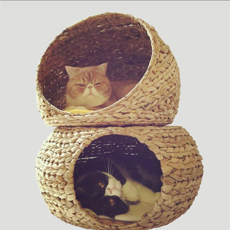 Cat's nest and vine summer double-deck cat house closed pet nest can wash cat cage cat toy villa