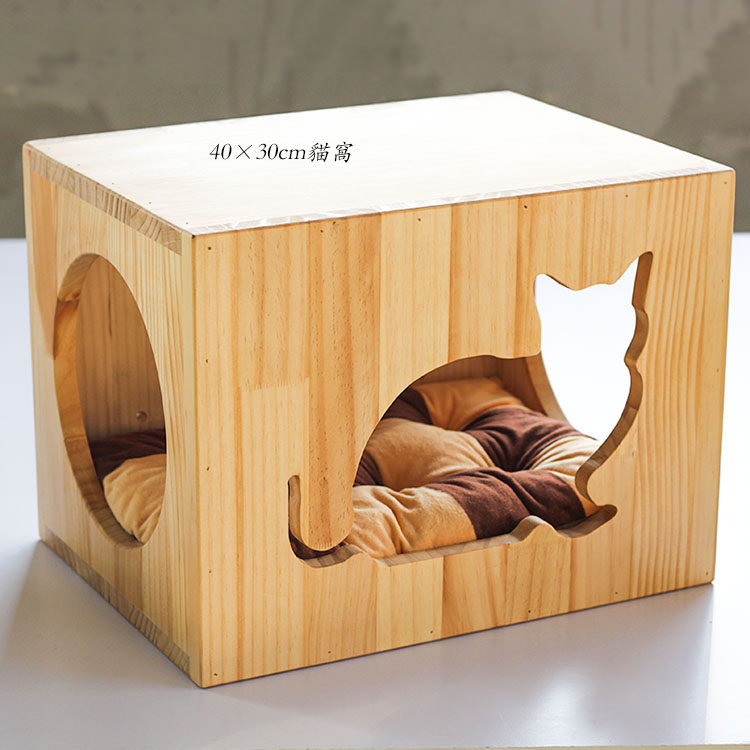 chopin imported pine cat litter wall cat litter wall hanging litter solid wood jumping platform cat furniture cat climbing frame sisal