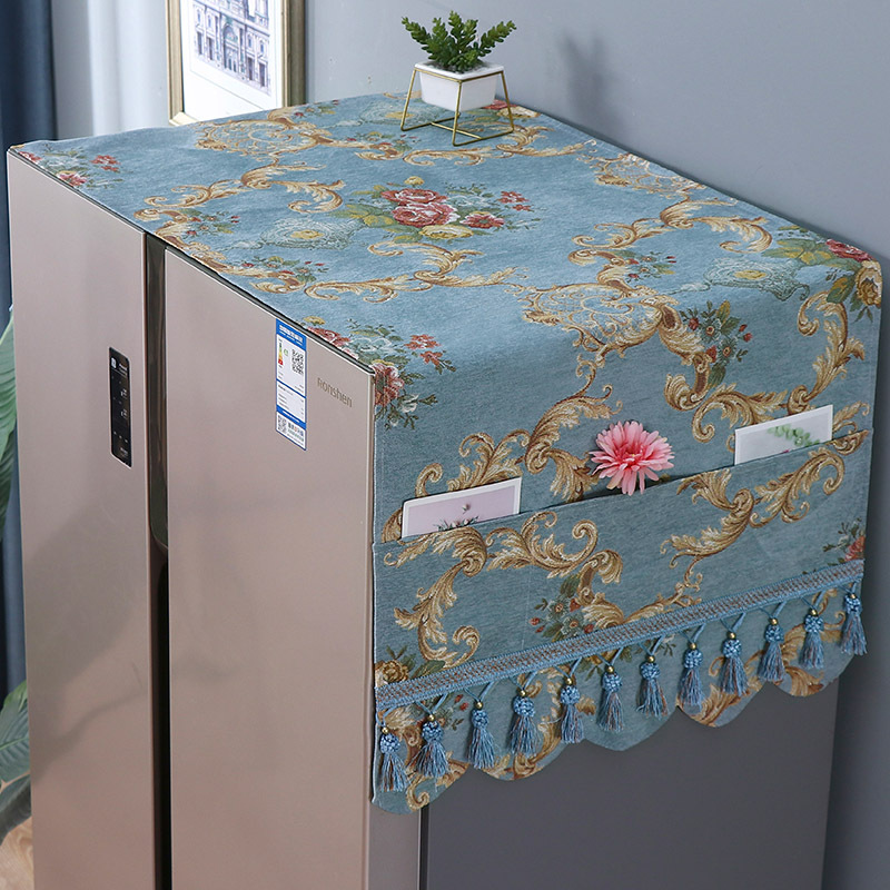 Refrigerator Cabinet Oven Dust Cover Cloth 2026 New Model Cover Cloth for Four-Door Models, Top Curtain for Heat Dissipation