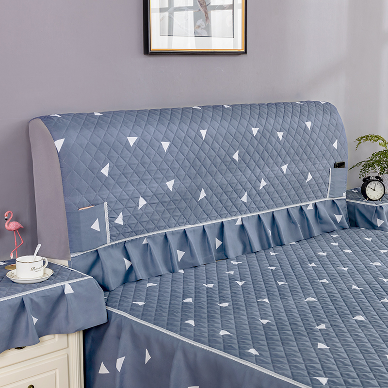 All-inclusive bedside cover soft bag fabric bedside cover simple modern European dust cover 1 8m1 5m bed protective cover