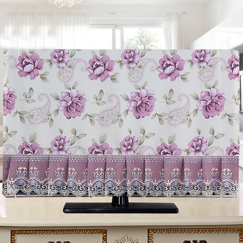 Fabric TV cover cloth dust cover Chinese fabric cover towel 42 inch 50 inch 55 inch 65 inch LCD TV cover