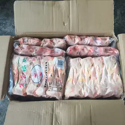 Frozen fresh raw duck head clean hairless raw duck head a box of 24kg non-broken mouth marinated restaurant ingredients