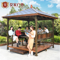 Outdoor leisure pavilion villa courtyard garden awning outdoor terrace roof mobile four corner pavilion