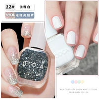 12 элегантная белая +08 ярко -серебряная пленка+базовое масло+яркое масло