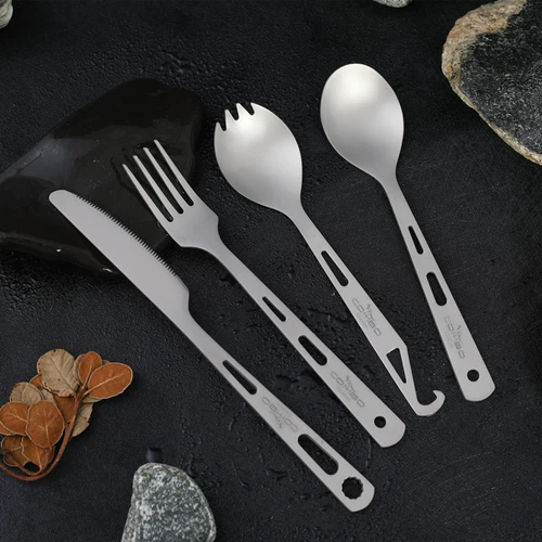 Дорожная портативная ложка, посуда для путешествий, комплект для пикника