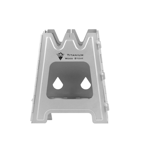 Чистая титановая дровяная плита на открытом воздухе дровяная печь складывающая портативная интегрированная кемпинговая пожарная стойка Стол Дерево дрова дрова