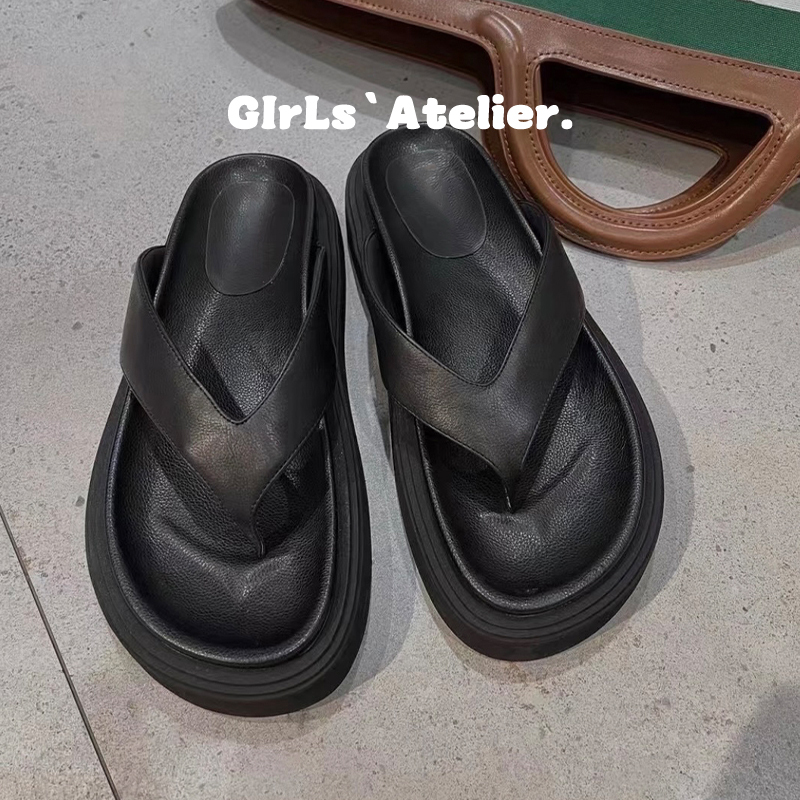 Summer New Arrivals~ Dark Casual Flip-Flops for Women 2026 New Style Beach Outdoor Thick-Soled Open-Toe Sandals Summer New Arrivals~ Dark Casual Flip-Flops for Women 2026 New Style Beach Outdoor Thick-Soled Open-Toe Sandals