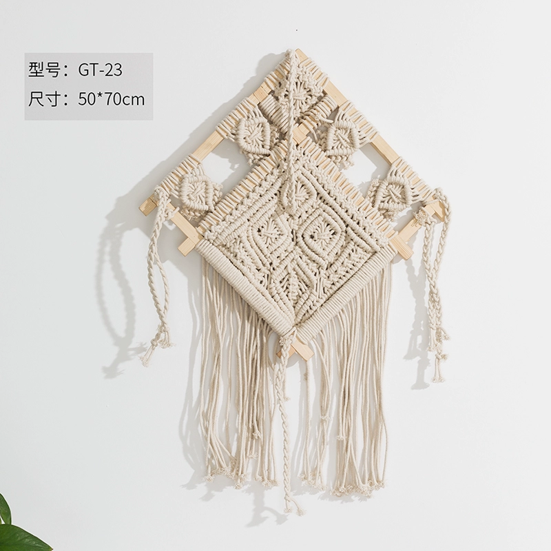 Nhập khẩu boho tấm thảm tua rua Bắc Âu dệt thủ công tấm thảm treo tường