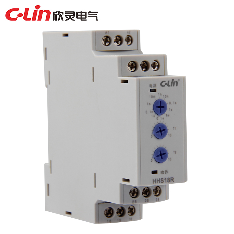 HHS18R cycle time relay double setting mini ultra-thin adjustable spot 220V Xinling direct sales