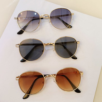 Children sun glasses children children baby retro metal small round sunglasses cute boys cute little glasses Tide Women