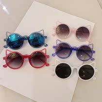 Children sun glasses Boys and Girls cute cat sunglasses baby UV sunglasses baby cartoon glasses tide
