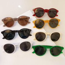 Children sun glasses boys and girls Joker fashion retro sunglasses children Foreign style sunglasses anti-ultraviolet sunshades