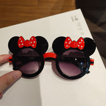 Minnie sun glasses cute flip Mickey sunglasses children parent-child sunglasses UV protection sun sunglasses
