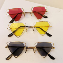 Children sun glasses boys and girls personality fashion sunglasses big childrens catwalk street photo hip-hop glasses anti-ultraviolet glasses