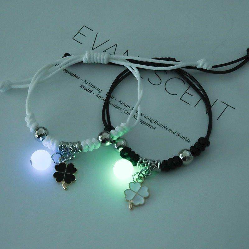 Night Light Bracelet Schoolgirl Duo Girlfriends Trio Friendship Korean version Fashion luminous bracelet male and female lovers gift-Taobao