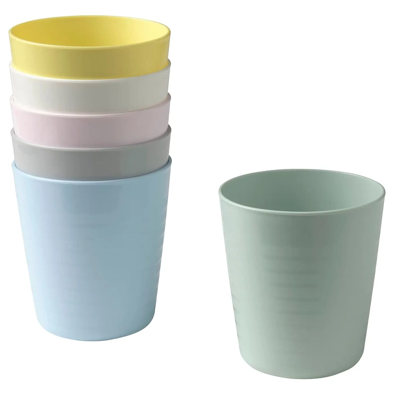 Ikea Kallas Children's Plastic Colorful Large Cup Nordic Restaurant Drinking Cup Beer Cup Kindergarten Toothbrush Cup