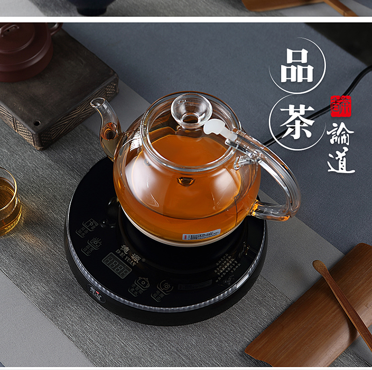 Ấm đun nước thủy tinh tự động, cảm ứng thông minh trên ấm đun nước, đáy trà, ấm đun nước điện kiểu lò xo - ấm đun nước điện bình nấu nước sôi