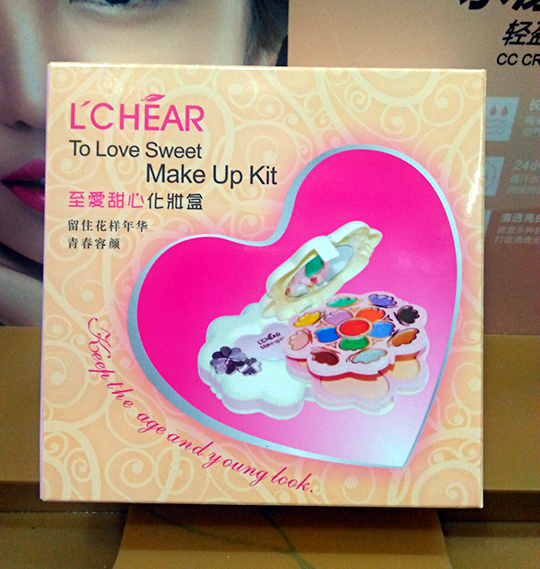 Laiqi để yêu người yêu trang điểm hộp make-up khay người lớn trẻ em bóng mắt đỏ mặt bột son bóng kết hợp bộ phấn mắt dior