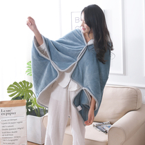 Newly upgraded lamb cashmere thick warm shawl blanket lazy carpet autumn and winter office student nap cloak cloak