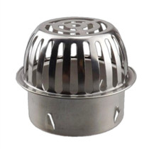 304 stainless steel balcony floor drain roof garden floor drain rain bucket 75 pipe cap 50 floor drain cover 110pvc