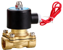 2W pure copper solenoid valve solar hot water solenoid valve normally closed type full copper solenoid valve 220V electric switch type