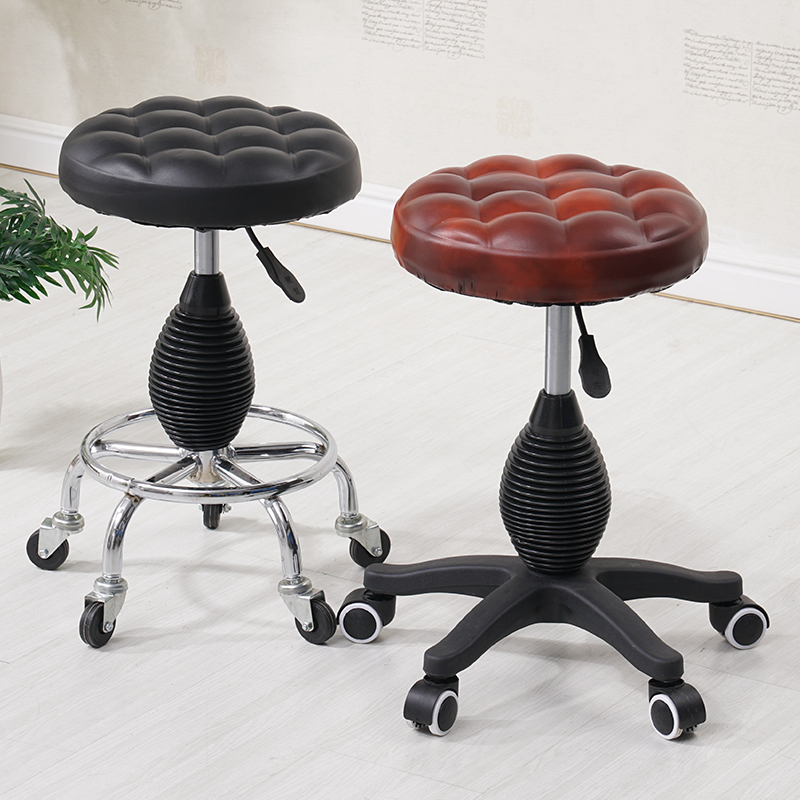 Explosion-proof lifting beauty chair beauty stool hairdressing chair makeup stool barber shop chair large work stool pulley