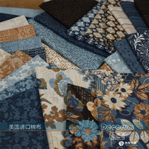 US Imported Cotton Fabric Handmade Collage of MODA Decorum Steady Weight E