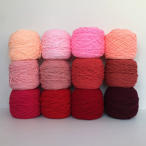 8 акций толстого шерстяного пустого пистолета Piera, Poke Music Diy ручной шарф розовый