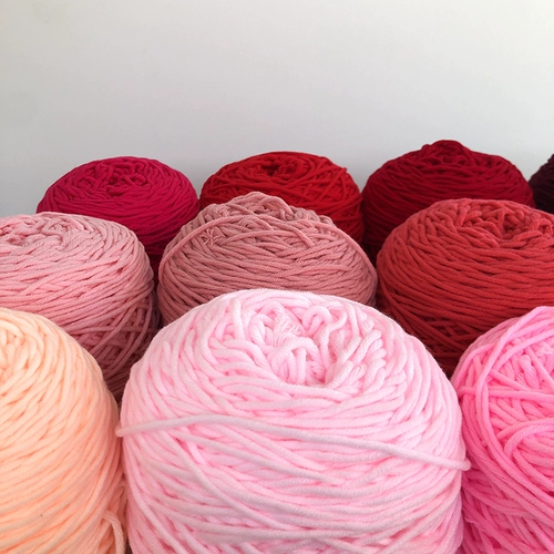 8 акций толстого шерстяного пустого пистолета Piera, Poke Music Diy ручной шарф розовый