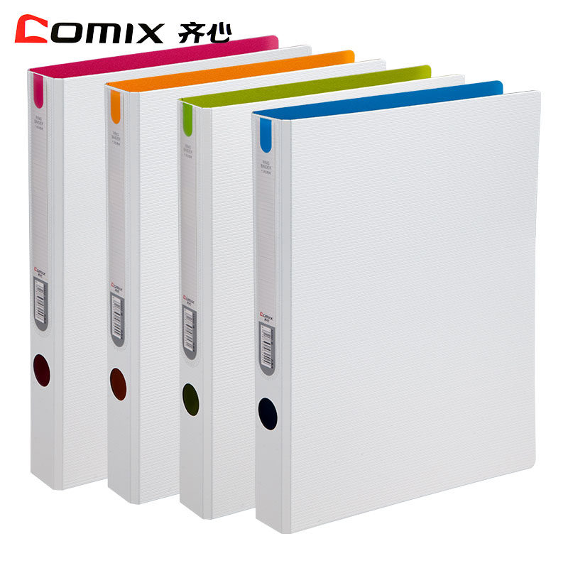 Ziheart folder 2 holes D type clip central lattice foaming PP information clip A4 Fast labor clip live page clip office supplies stationery