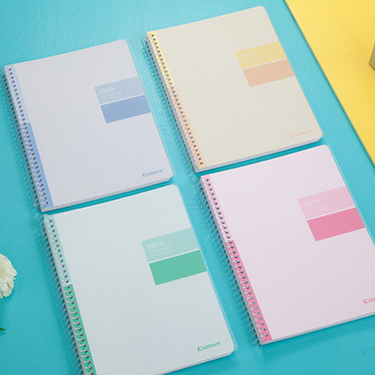 Ziheart Stationery PP Face Double Helix Coil Notebook B5A5 loose-leaf office notepad 50 pages 80 Page day notebooks