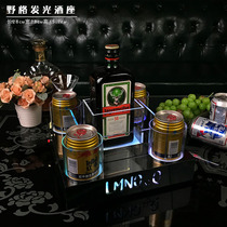 LED luminous wild grid Red Bull wine bar wine holder acrylic wine rack wild wine special wine seat Champagne wine rack