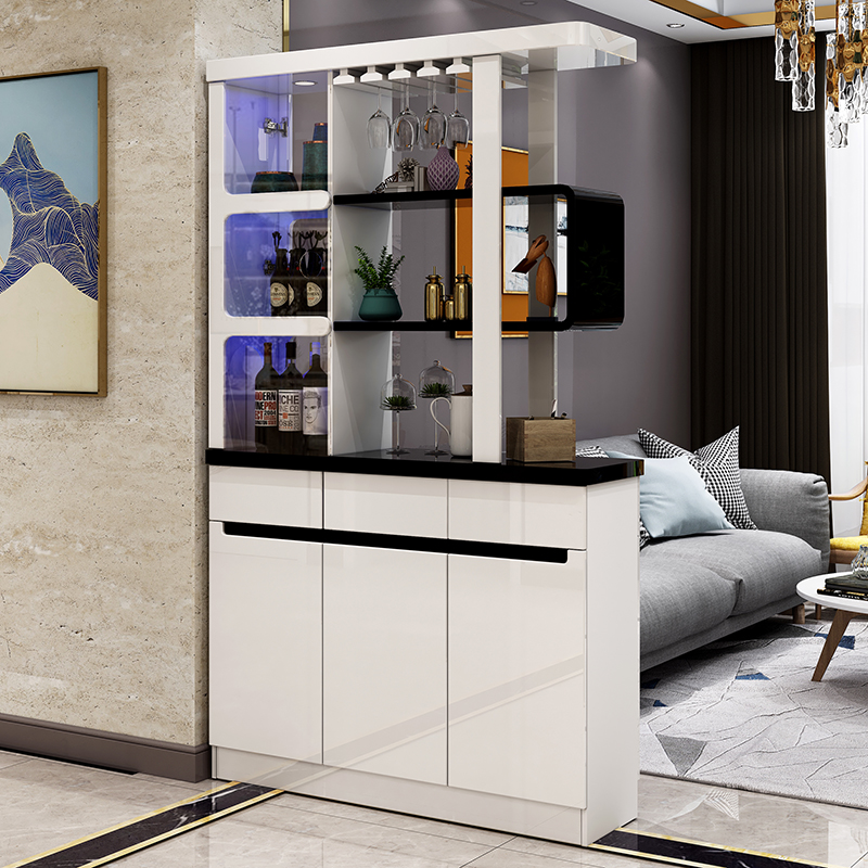 Living room entrance to the house Entrance Door Partition Shoe Cabinet Double Sided Wine Cabinet Modern Minima Fashion Decorative Cabinet Dining Room storage