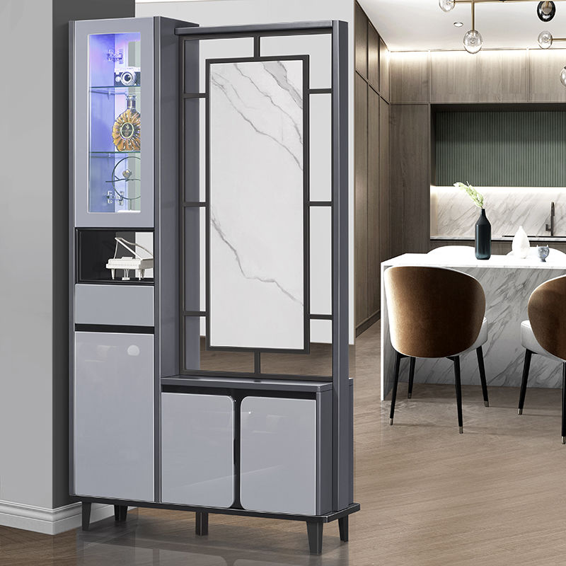 Willy-style Living Room Xuan Guan Partition Cabinet Wine Cabinet Modern Minimalist Door Hall Room Hall Cabinet Integrated Shoe Cabinet Screen Decoration Cabinet